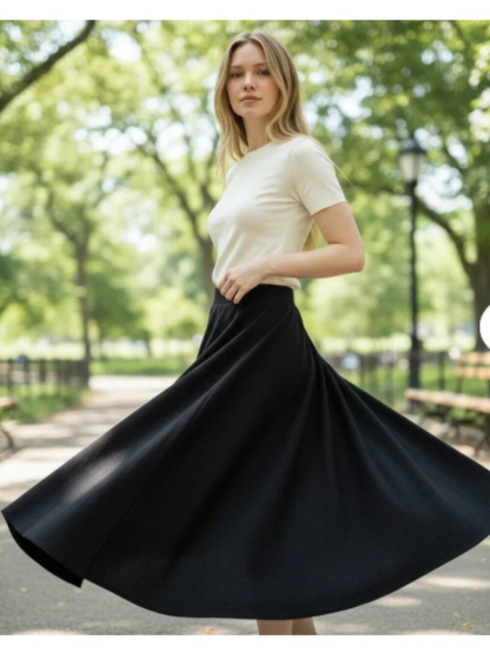 Tuckernuck Black Xena Knit Skirt A-line size M